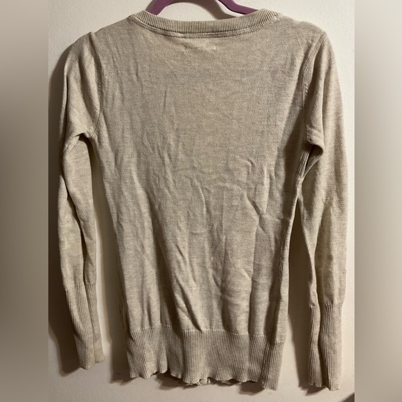 Aeropostale women’s Size Small Beige Cardigan - Picture 2 of 4